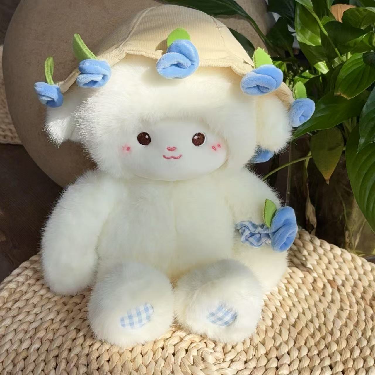 Shop Kawaii Pastel Petal Lamb | Cute Emotional Support Lamb Plushie - Goodlifebean Plushie | Stuffed Animal