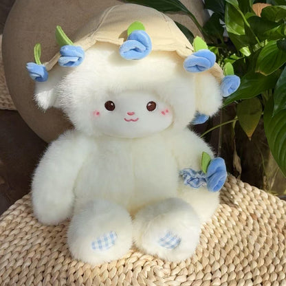 Shop Kawaii Pastel Petal Lamb | Cute Emotional Support Lamb Plushie - Goodlifebean Plushie | Stuffed Animal
