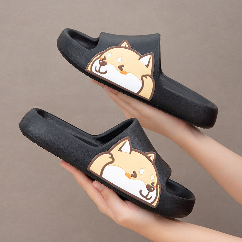 Shop Kawaii Shiba Inu Comfy Indoor Slippers - Shoes Goodlifebean Plushies | Stuffed Animals