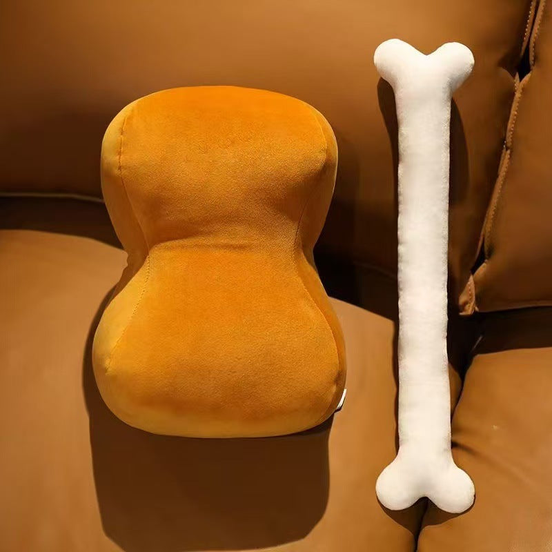 Shop Meat In Bones Funny Plushie | Chicken Leg Plushie - Goodlifebean Plushie | Stuffed Animal