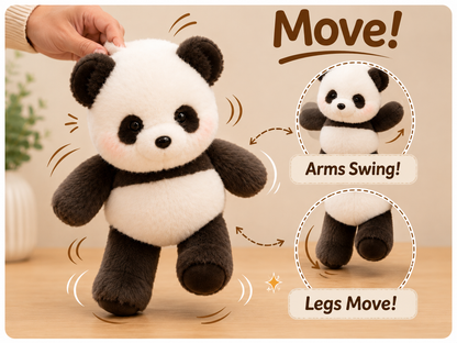 Pookie: Mini Panda Plushie | Running Panda Stuffed Animal