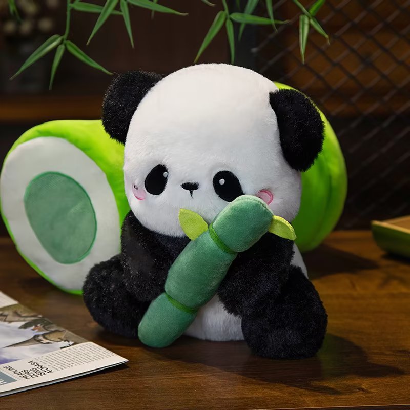 Shop Bamboozle: Surprise Panda Inside Bamboo Plushie - plush Goodlifebean Plushies | Stuffed Animals