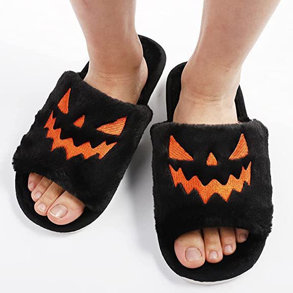 Spooky Snuggles Halloween Slippers