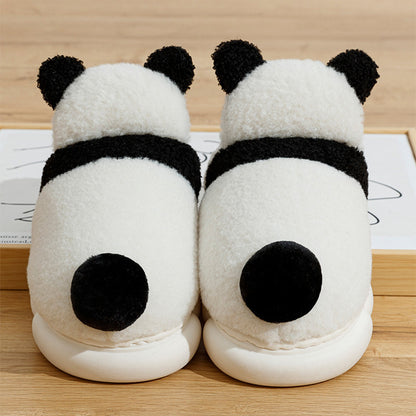 Shop Cute Panda Plush Indoor Warm Slippers - Shoes Goodlifebean Plushies | Stuffed Animals