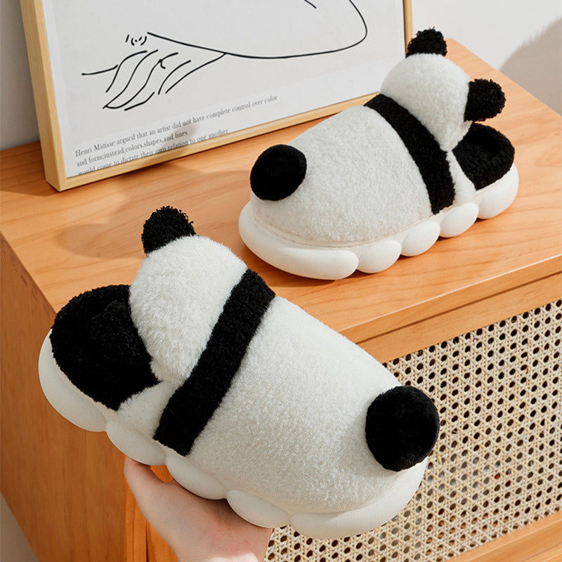 Shop Cute Panda Plush Indoor Warm Slippers - Shoes Goodlifebean Plushies | Stuffed Animals