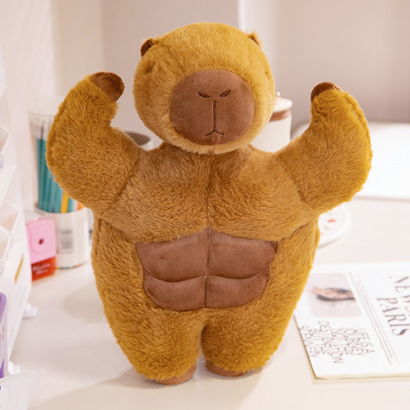 Shop Buffed Up Capybara Plushie - Goodlifebean Black Friday Sale | Plushies | Giant Teddy Bear