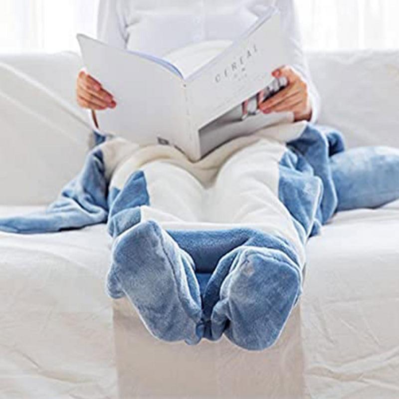 Shop Cozy Sharkie™: Cozy Shark Hoodie Blanket For Adults - Goodlifebean Plushies | Stuffed Animals