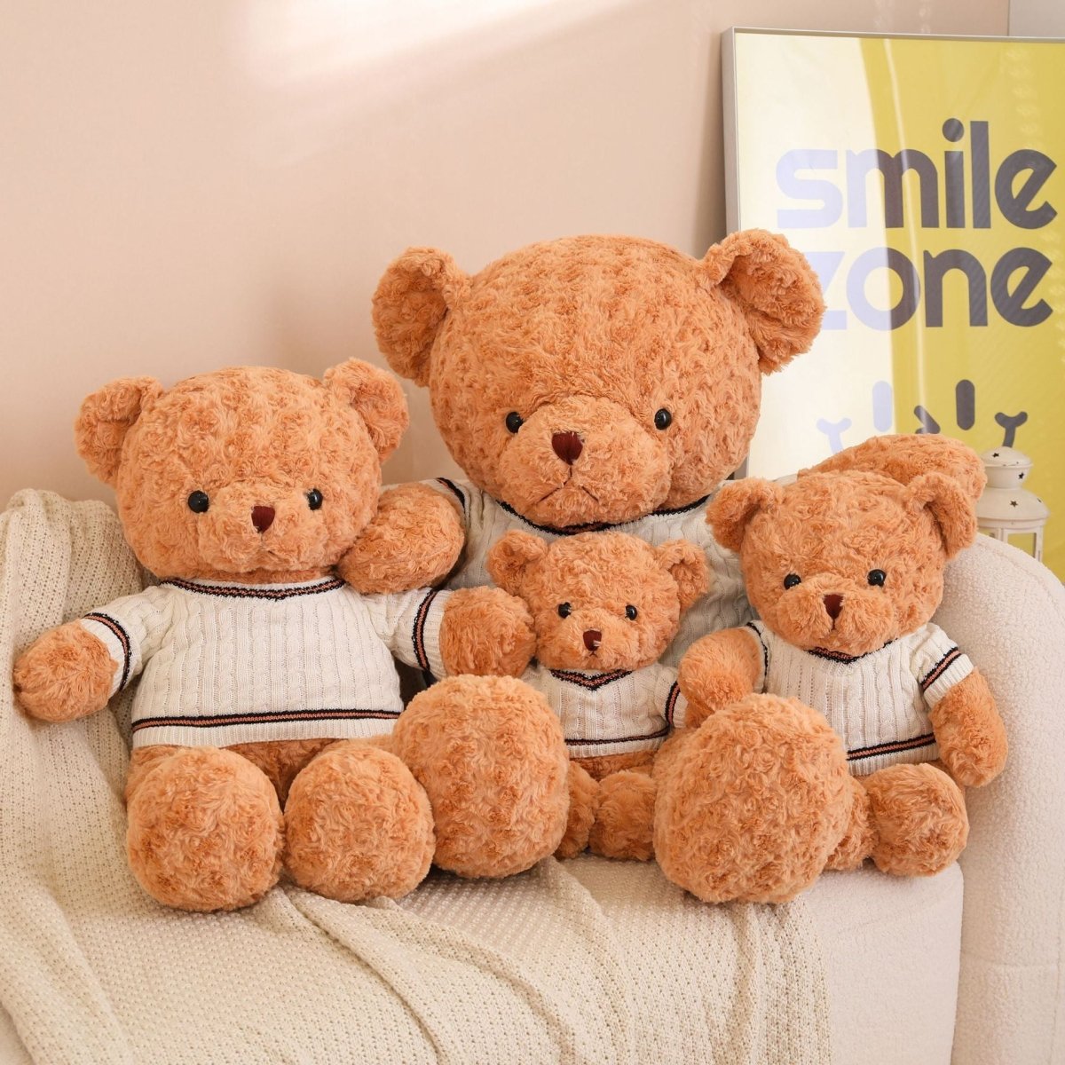 Bubu: Mini Fuzzy Brown Teddy Bear with T-shirt - Goodlifebean product_type
