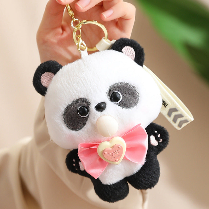 Shop Bloop Bean™ – Kawaii Panda Plush Bag Keychain | Cute Panda Keychain – Lil Beans Collection - Goodlifebean Plushie | Stuffed Animal