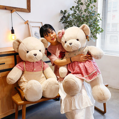 Shop Mr. and Mrs Beary | Giant Teddy Bear Couple - Goodlifebean Plushie | Stuffed Animal