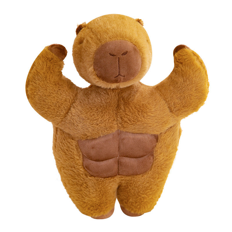 Shop Buffed Up Capybara Plushie - Goodlifebean Black Friday Sale | Plushies | Giant Teddy Bear