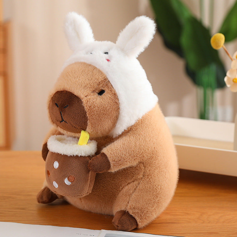 Shop CuddlyCapy: Chubby Capybara Plushie - Stuffed Animals Goodlifebean Plushies | Stuffed Animals