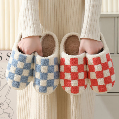 Shop Fuzzy Plaid Warm Indoor Slippers - Goodlifebean Black Friday Sale | Plushies | Giant Teddy Bear