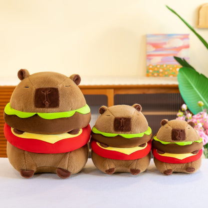 Burgerbara: Capybara Hamburger Plushie