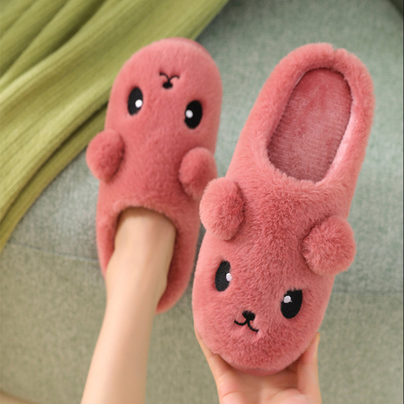 Shop Kawaii Thick-Sole Plush Slippers - Shoes Goodlifebean Plushies | Stuffed Animals