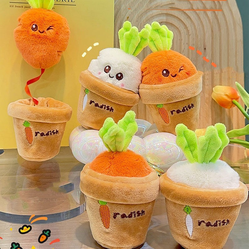Shop Rooting for You™ – Kawaii Carrot & Radish Couple Keychains - Goodlifebean Plushies | Stuffed Animals