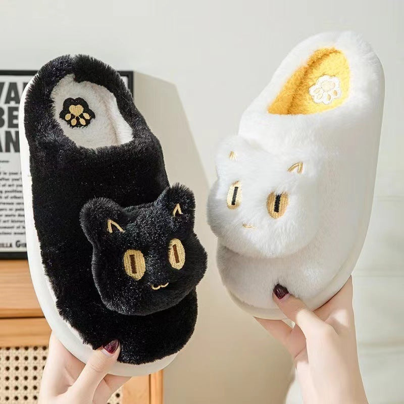 Shop Kawaii Fluffy Cat Plush Slippers - Goodlifebean Black Friday Sale | Plushies | Giant Teddy Bear