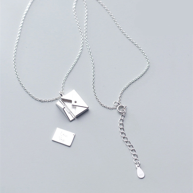 Shop Personalized Sterling Silver Envelope Necklace - Necklaces Goodlifebean Giant Plushies