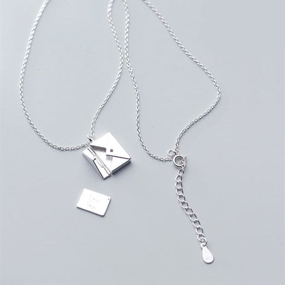 Shop Personalized Sterling Silver Envelope Necklace - Necklaces Goodlifebean Giant Plushies