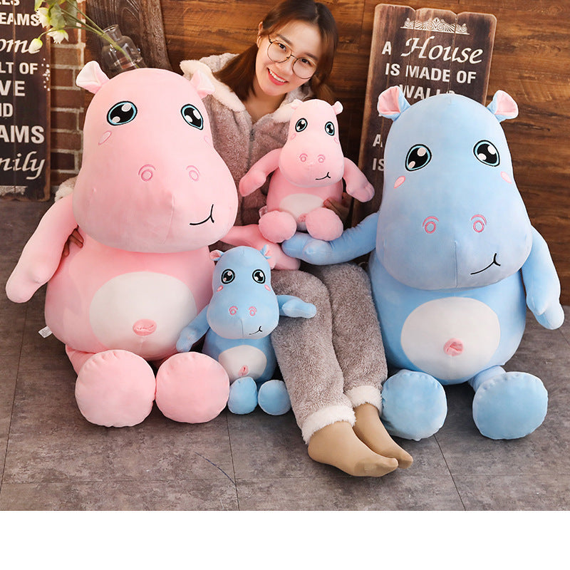 Shop Hyppo: Giant Stuffed Hippo Plush (3 ft) - Stuffed Animals Goodlifebean Plushies | Stuffed Animals