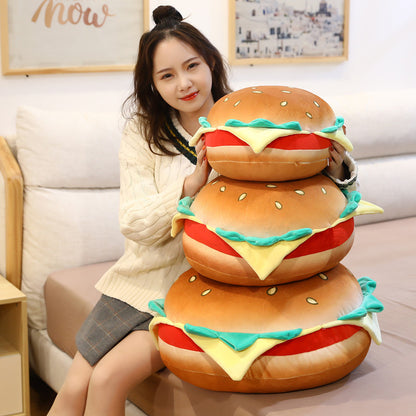 Shop Juicy Giant Burger Plush - Stuffed Animals Goodlifebean Plushies | Stuffed Animals