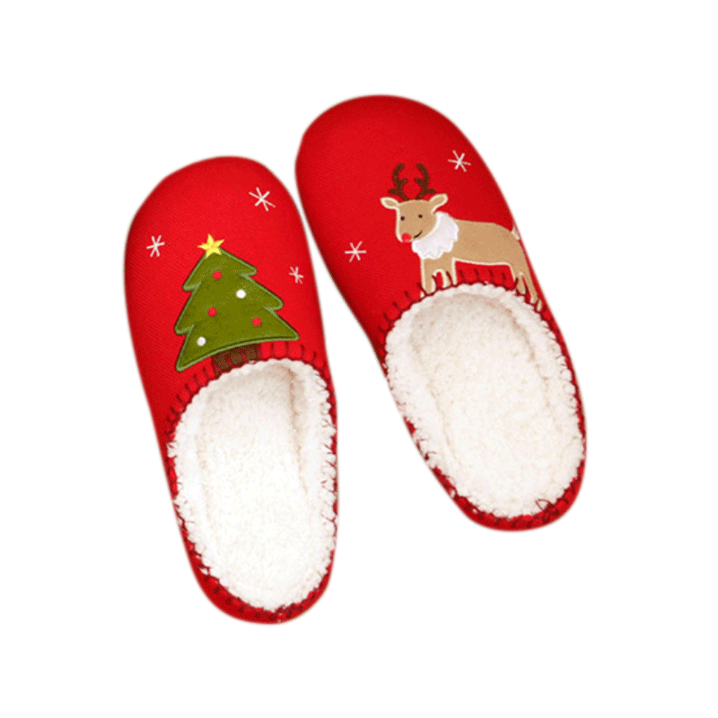 Shop Holidayn: Warm Fuzzy Holiday Slippers - Shoes Goodlifebean Plushies | Stuffed Animals