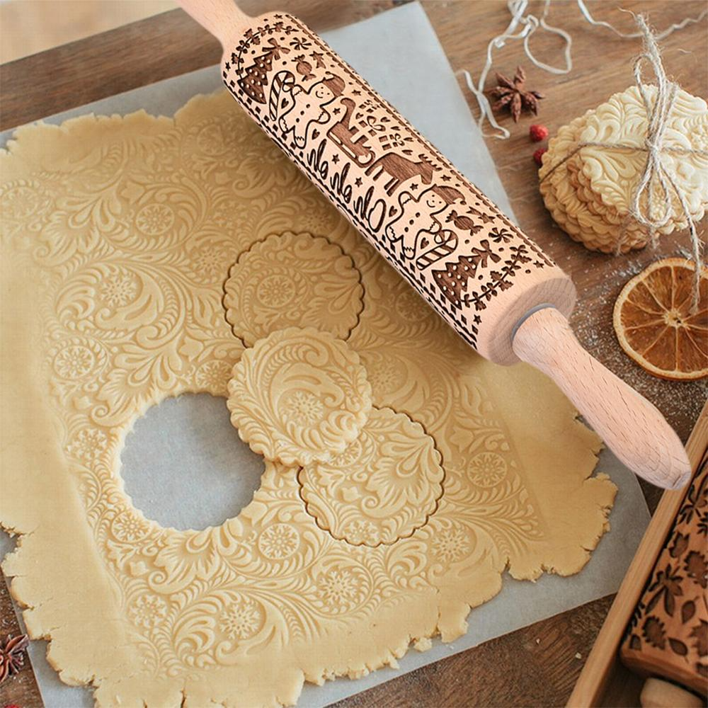 Shop 3D Christmas Wooden Embossed Rolling Pin - Goodlifebean Black Friday Sale | Plushies | Giant Teddy Bear