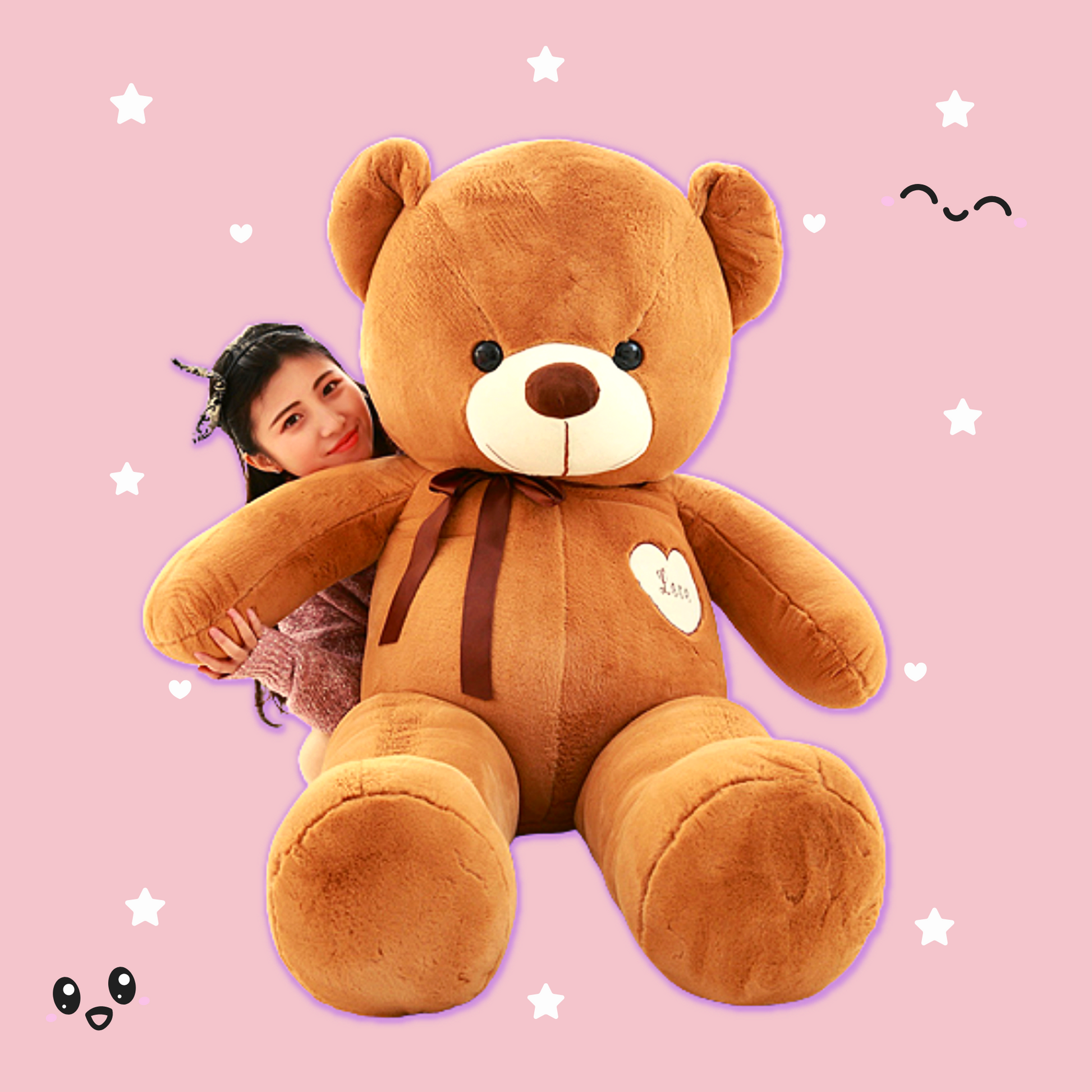 Shop Luna: Giant Kawaii Bear - Stuffed Animals Goodlifebean Plushies | Stuffed Animals