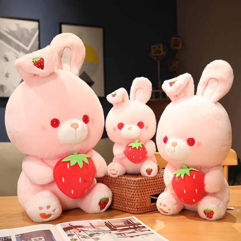 Shop Kawaii Strawberry Bunny Plushie - Stuffed Animals Goodlifebean Plushies | Stuffed Animals