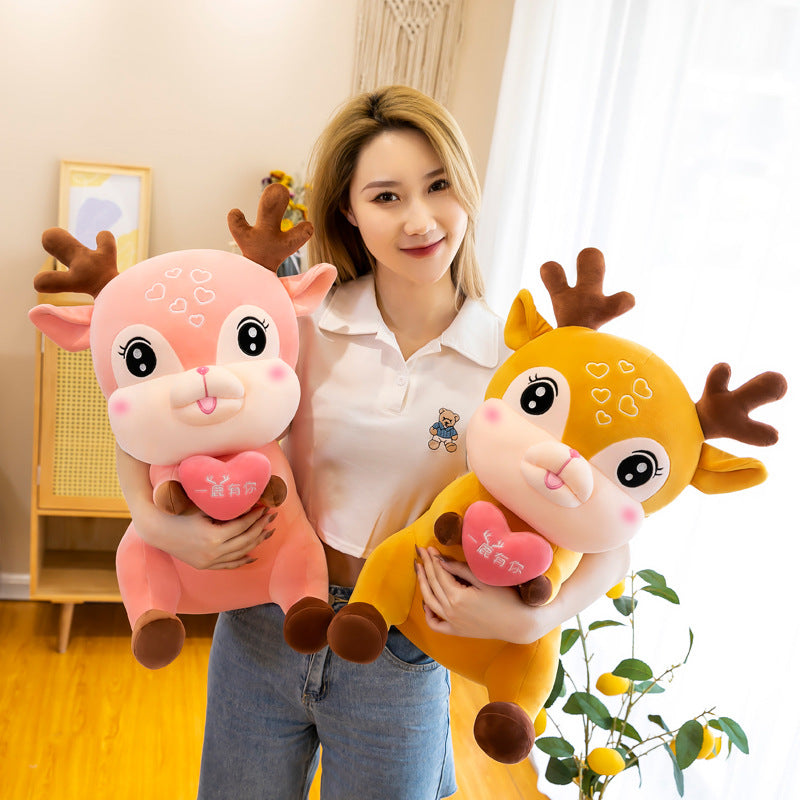 Shop Giant Stuffed Deer Plushie - Stuffed Animals Goodlifebean Plushies | Stuffed Animals