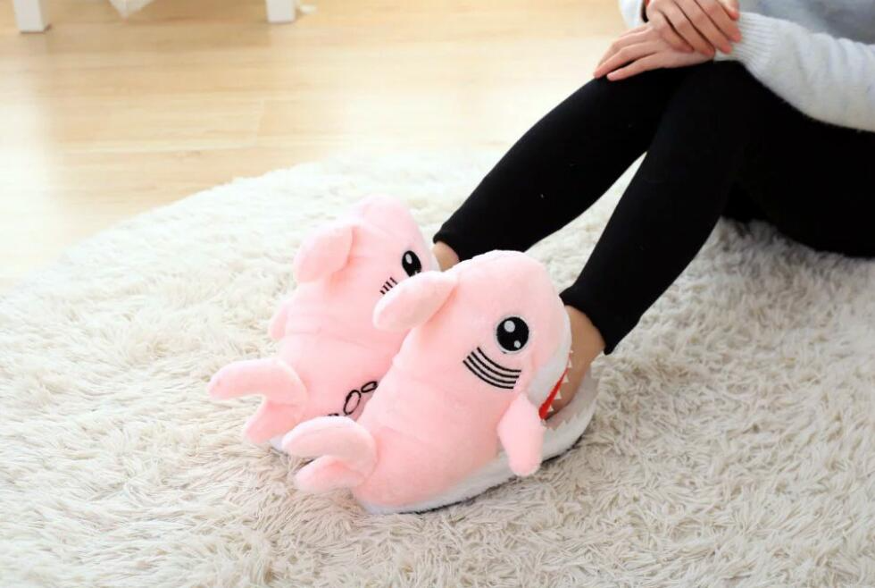 Shop Cozy Shark Plush Slippers - Goodlifebean Black Friday Sale | Plushies | Giant Teddy Bear