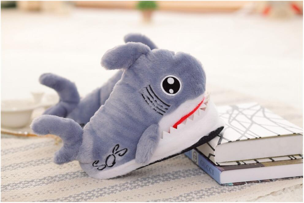 Shop Cozy Shark Plush Slippers - Goodlifebean Black Friday Sale | Plushies | Giant Teddy Bear