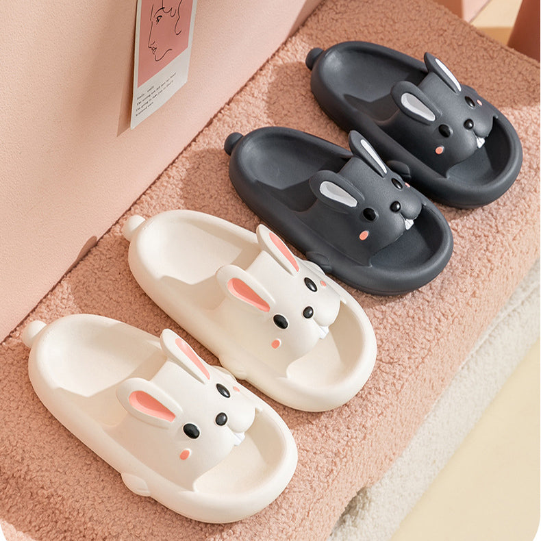 Shop Hoppin' Happy Kawaii Bunny Slippers - Shoes Goodlifebean Plushies | Stuffed Animals