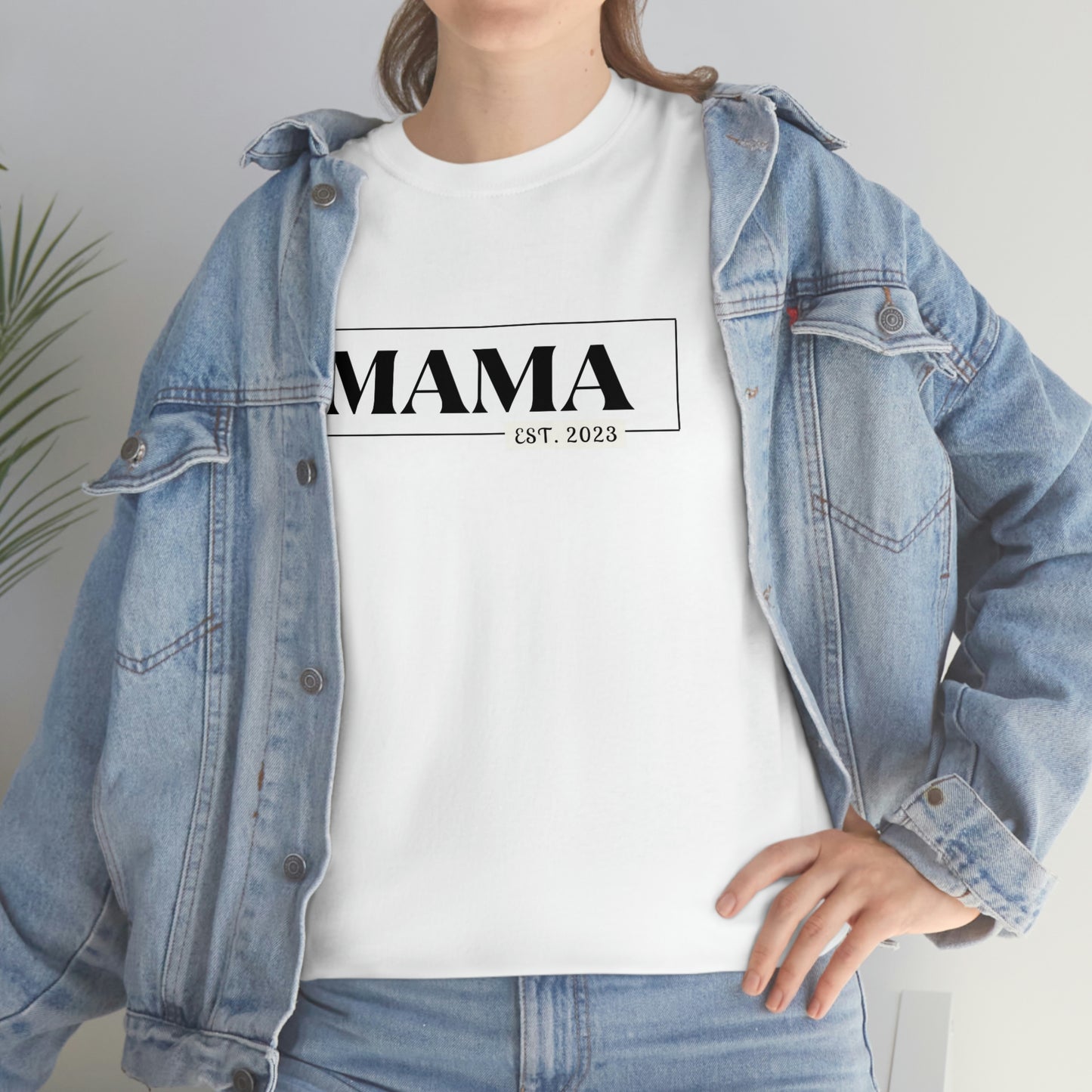 Shop Mama Est. Personalized T-shirt- The Perfect Mother's Day Gift! - T-Shirt Goodlifebean Plushies | Stuffed Animals