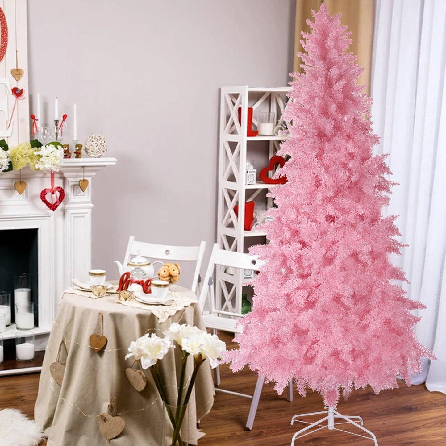 Shop Kawaii Pink 8ft Artifical Christmas Tree - Decor Goodlifebean Plushies | Stuffed Animals