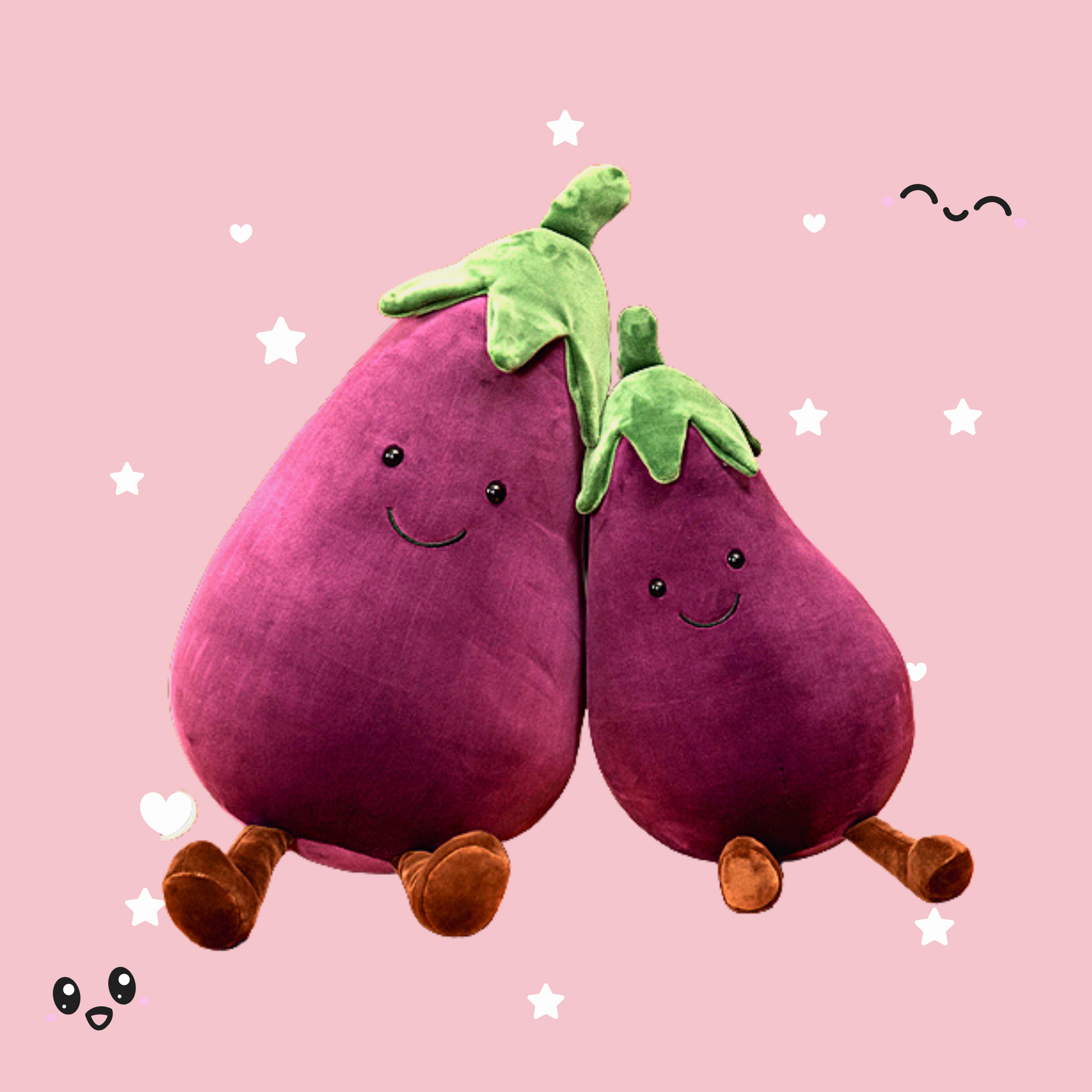 Shop Funny Giant Eggplant Plush - Stuffed Animals Goodlifebean Plushies | Stuffed Animals