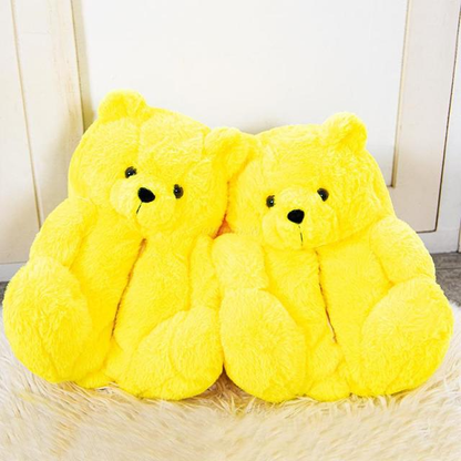 Shop Lemonnade Teddy Bear Plush Slippers - Goodlifebean Black Friday Sale | Plushies | Giant Teddy Bear