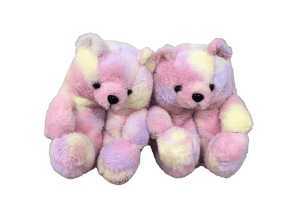 Shop Unicorn Teddy Bear Plush Slippers - Goodlifebean Plushie | Stuffed Animal