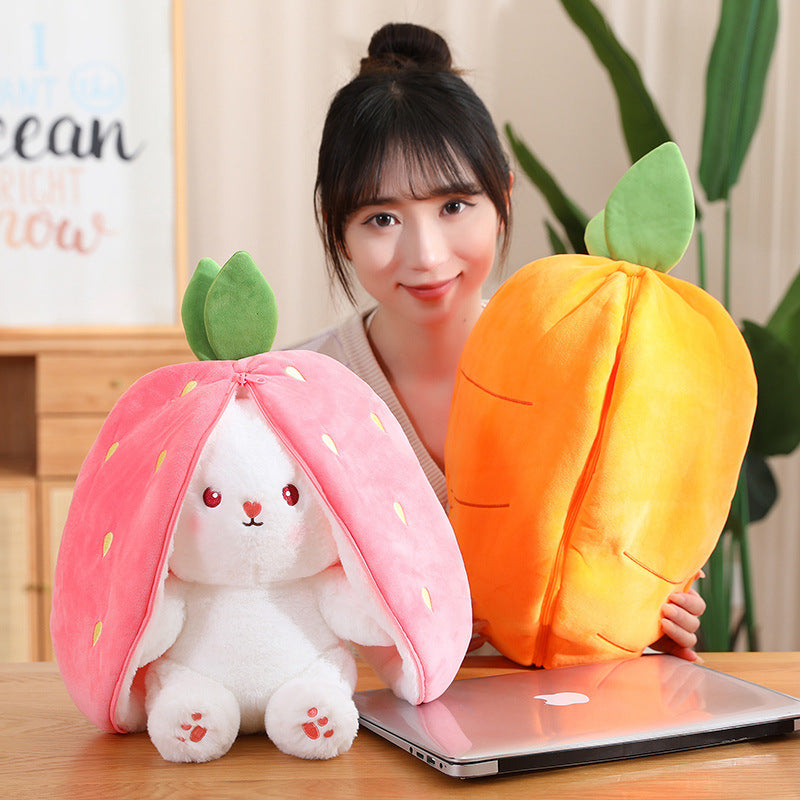 Shop Fruity Floppy: Mini Reversible Bunny Plushie - Toys & Games Goodlifebean Plushies | Stuffed Animals