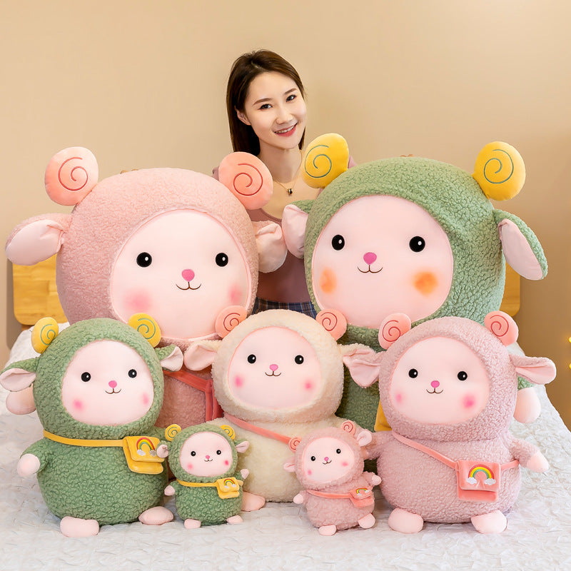 Shop Giant Fluffy Fleece Lamb Plushie - Stuffed Animals Goodlifebean Plushies | Stuffed Animals