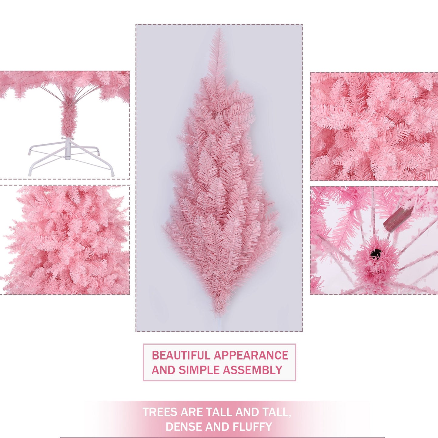 Shop Kawaii Pink 8ft Artifical Christmas Tree - Decor Goodlifebean Plushies | Stuffed Animals