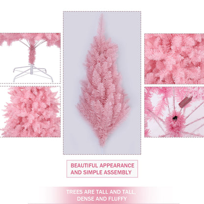 Shop Kawaii Pink 8ft Artifical Christmas Tree - Decor Goodlifebean Plushies | Stuffed Animals