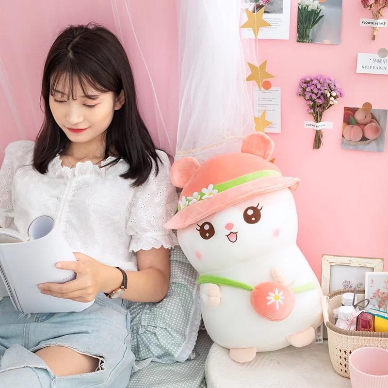 Shop Giant Kawaii Stuffed Hamster Plush - Stuffed Animals Goodlifebean Plushies | Stuffed Animals