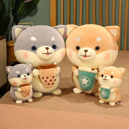 Shop Bubble Tea Shiba Dog Plush | Boba Stuffed Animal Plushie - Stuffed Animals Goodlifebean Plushies | Stuffed Animals